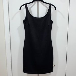 Black printed dress